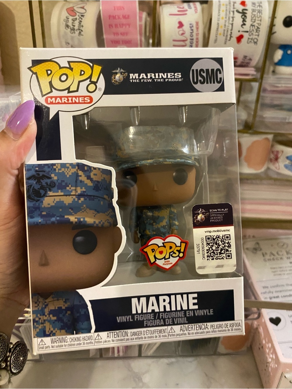 Funko Pop! Marines USMC Marine Vinyl Figure – Pops With Purpose Brown Skin tone - Picture 7 of 9